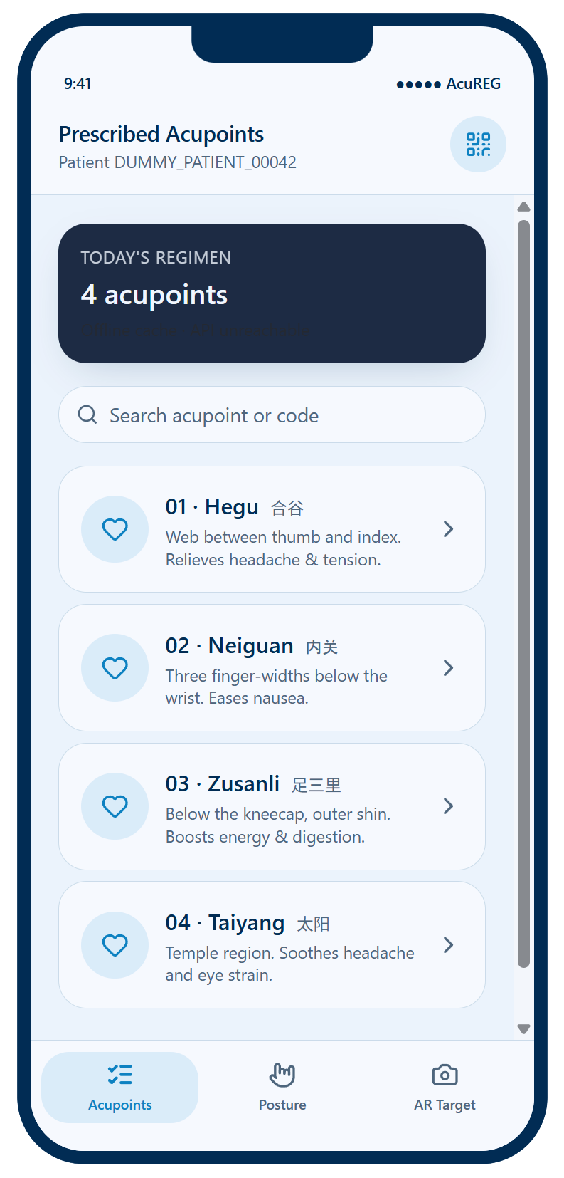 AcuREG application